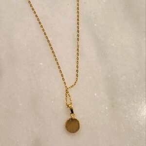 Elegant Druzy Gold Pendant Necklace